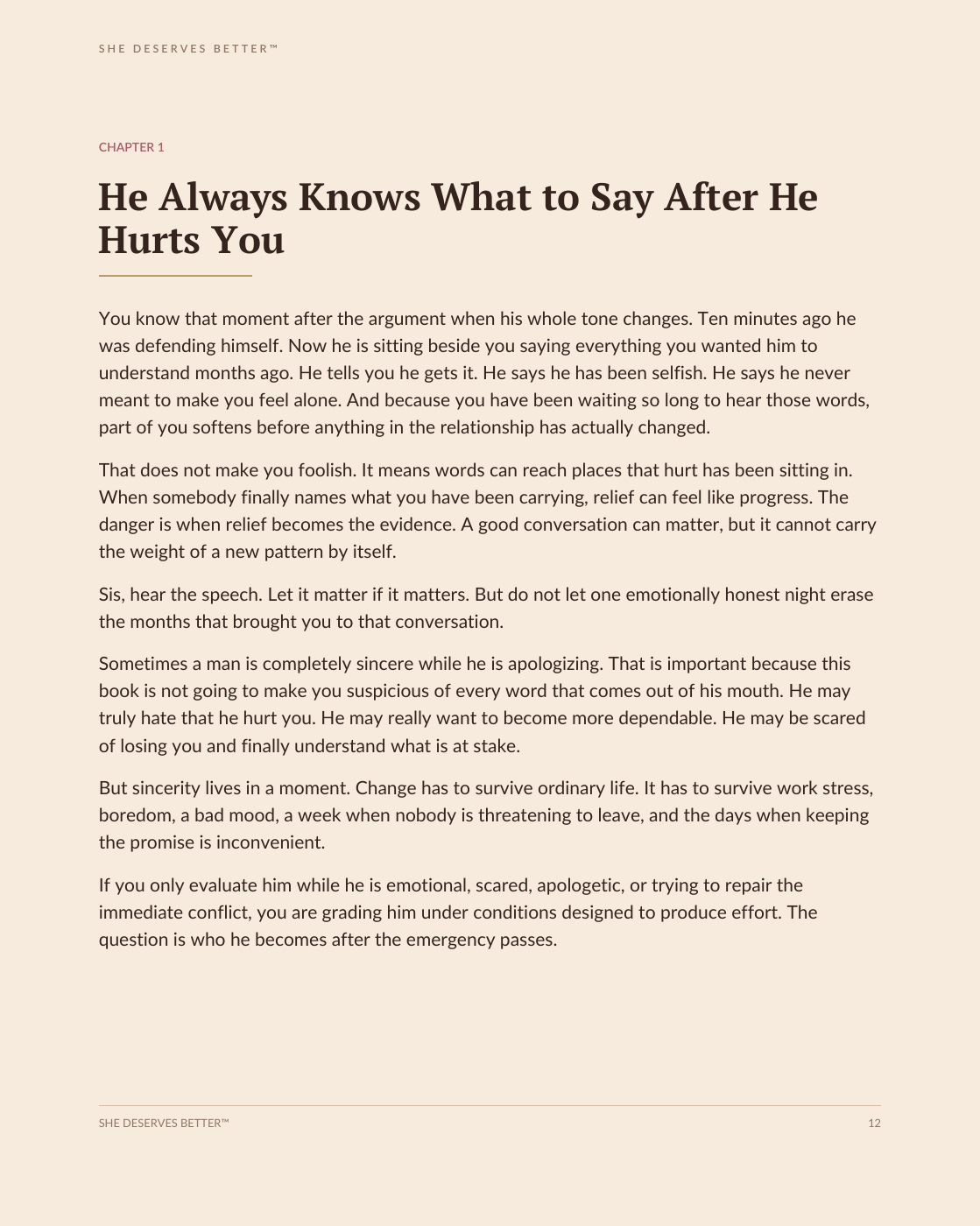 When His Actions Don't Match His Words preview - Chapter 1