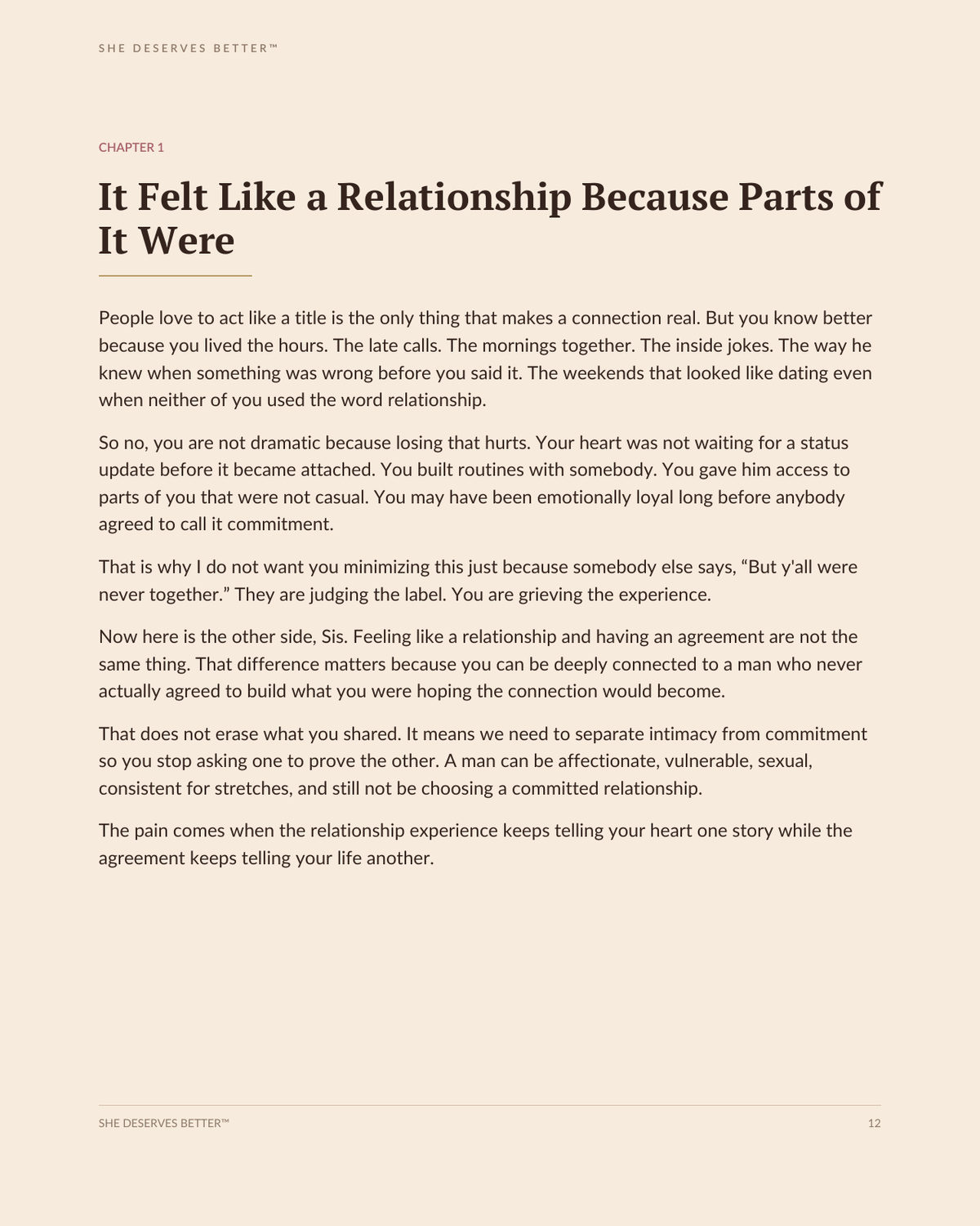 The Almost Relationship preview - Chapter 1