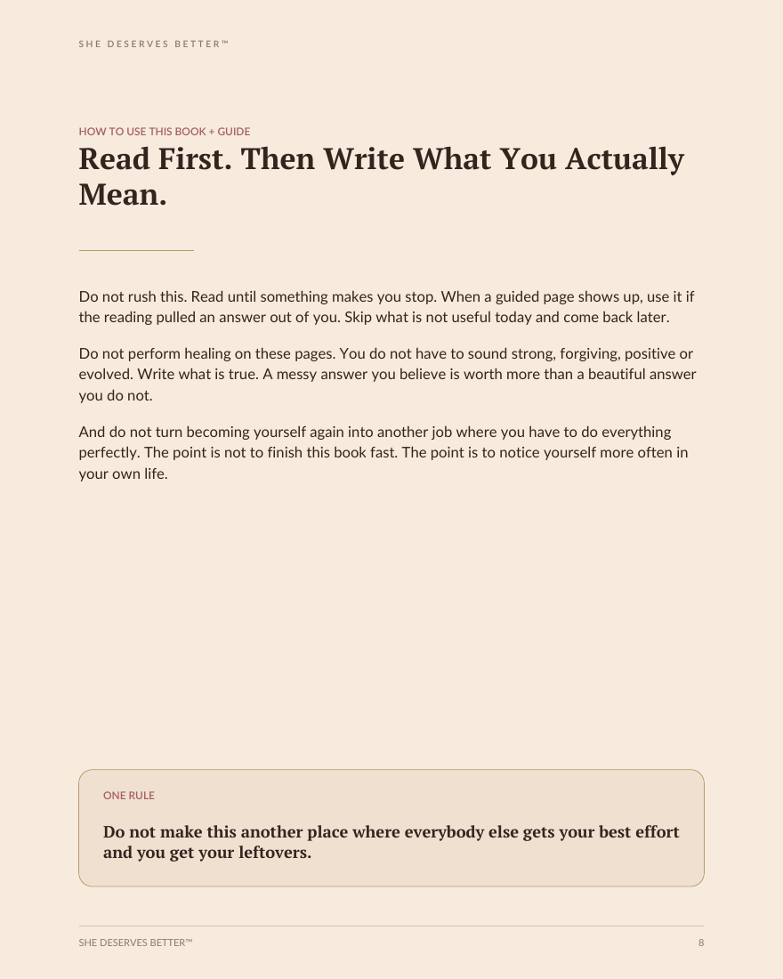 Becoming Her Again preview - how to use this Book + Guide