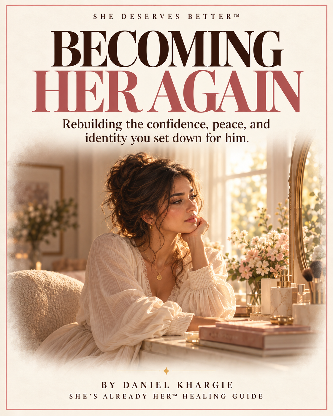 Becoming Her Again — She Deserves Better healing guide cover