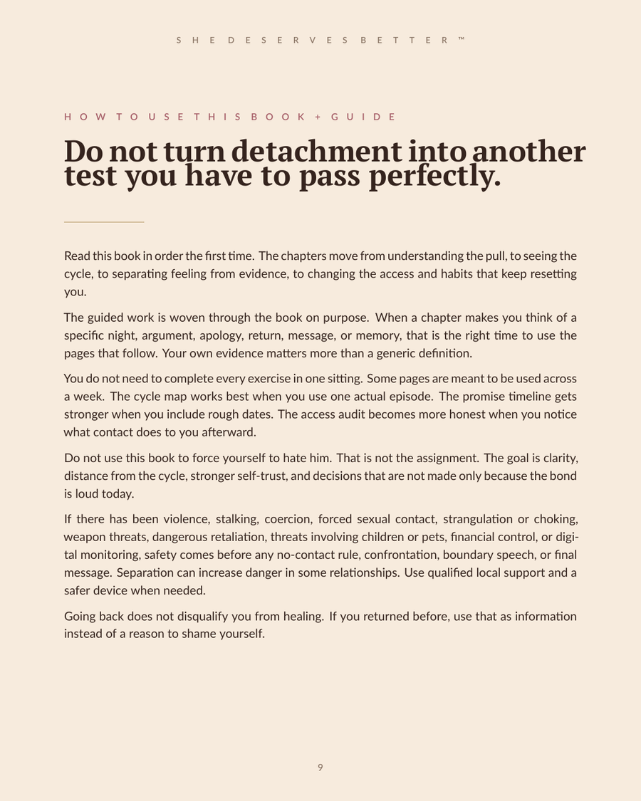 Breaking the Trauma Bond preview - how to use this Book + Guide