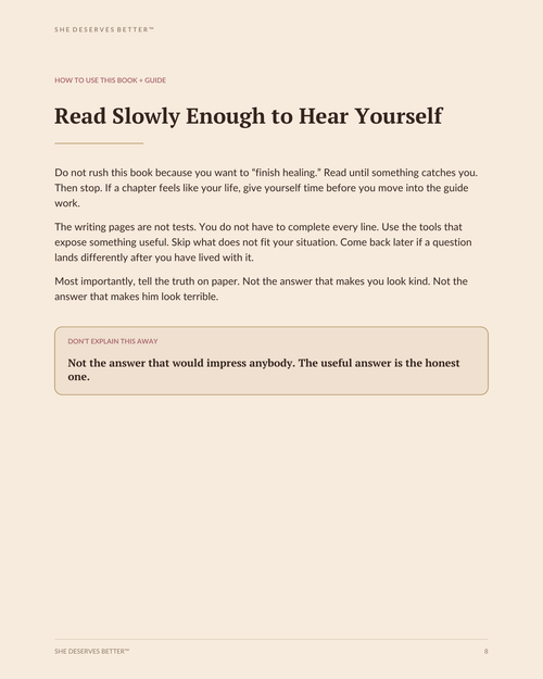 Choosing You First preview - how to use this Book + Guide