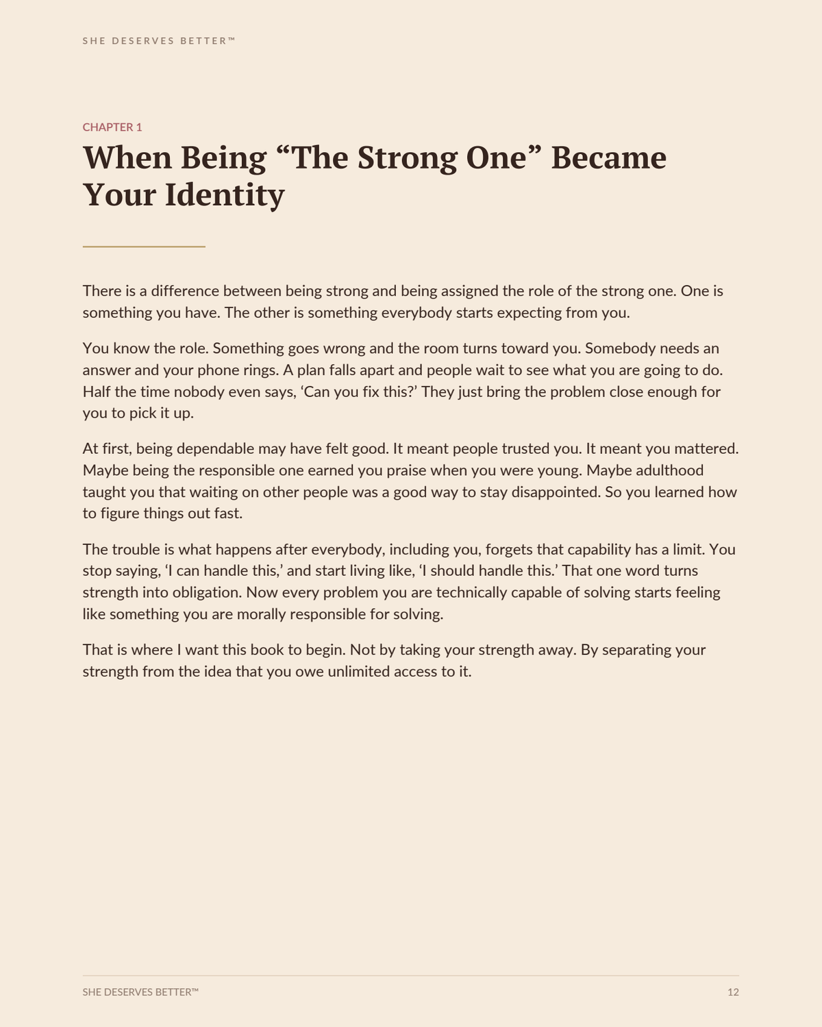 Done Being Strong preview - Chapter 1