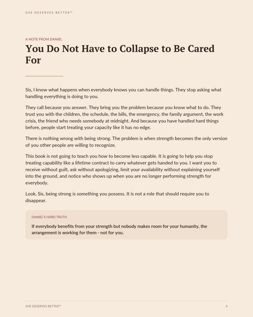 Done Being Strong preview - A Note From Daniel