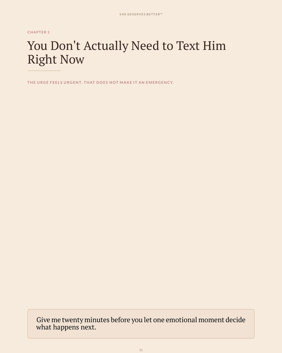 The Don't Text Him SOS Pack preview — Chapter 1