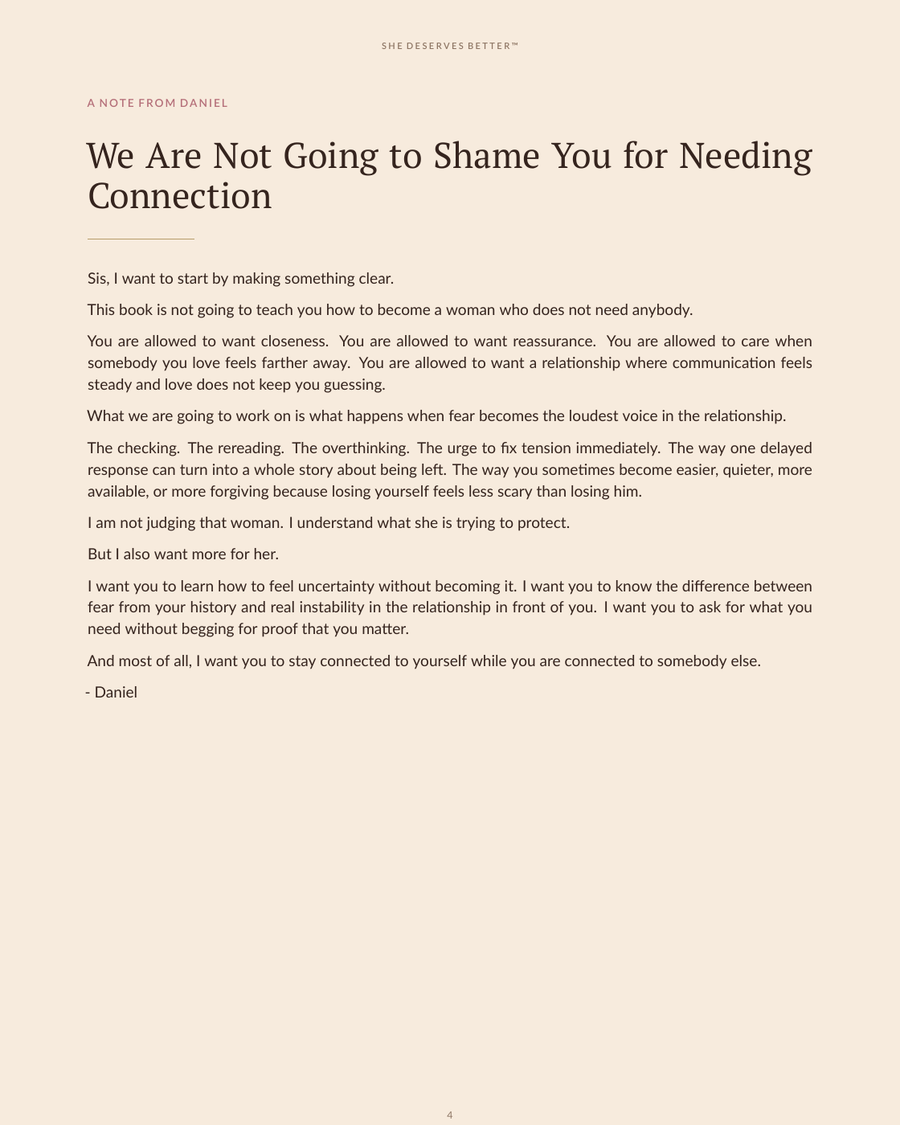 Healing Anxious Attachment preview - A Note From Daniel