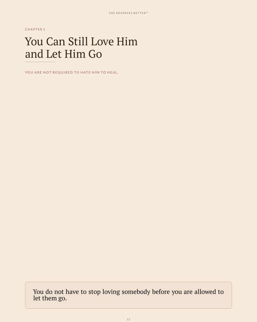 Letting Go of Someone You Love preview - Chapter 1