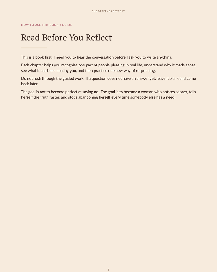 End Your People Pleasing With Your Man preview - how to use this Book + Guide