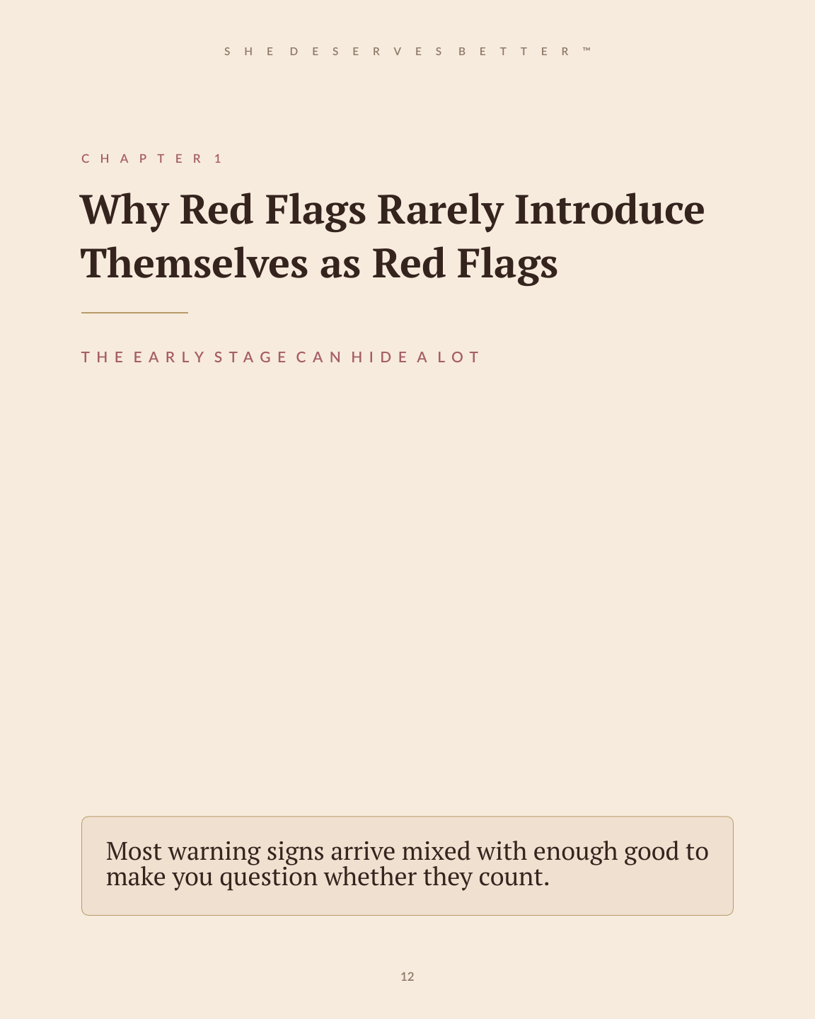 Red Flags in a Relationship preview - Chapter 1