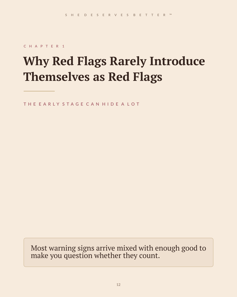 Red Flags in a Relationship preview - Chapter 1