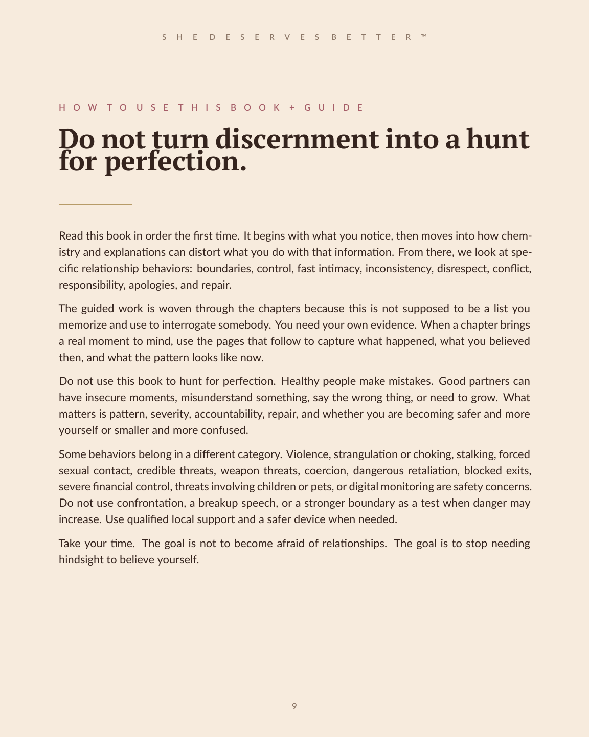 Red Flags in a Relationship preview - how to use this Book + Guide