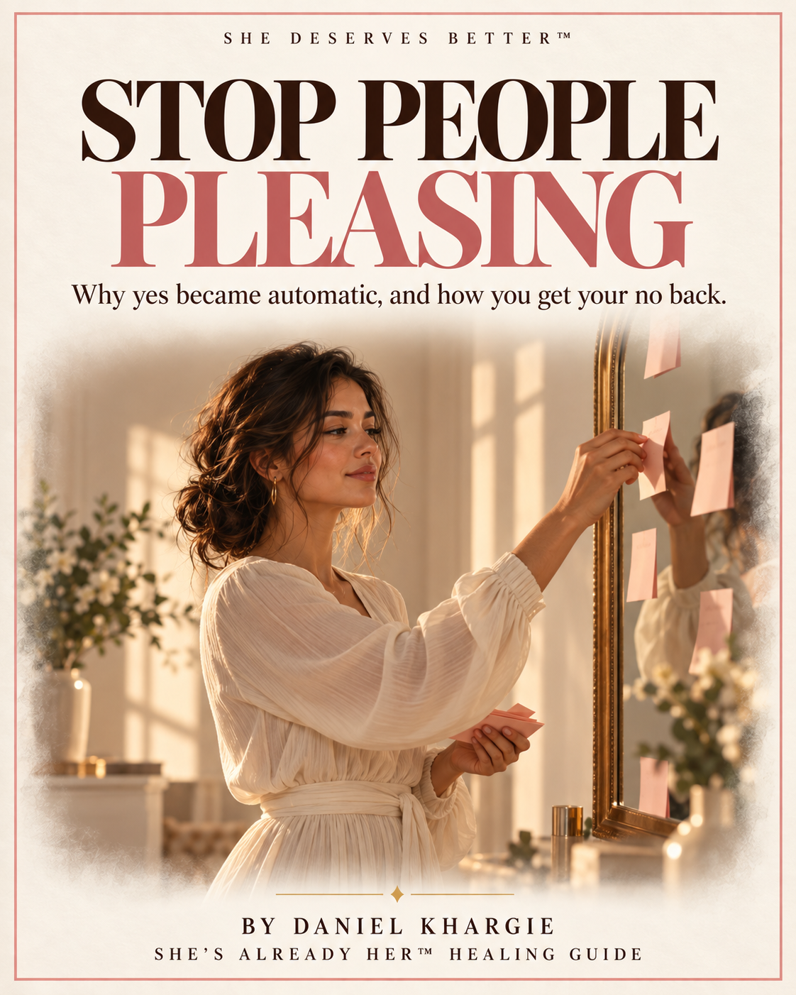 Stop People Pleasing — She Deserves Better healing guide cover