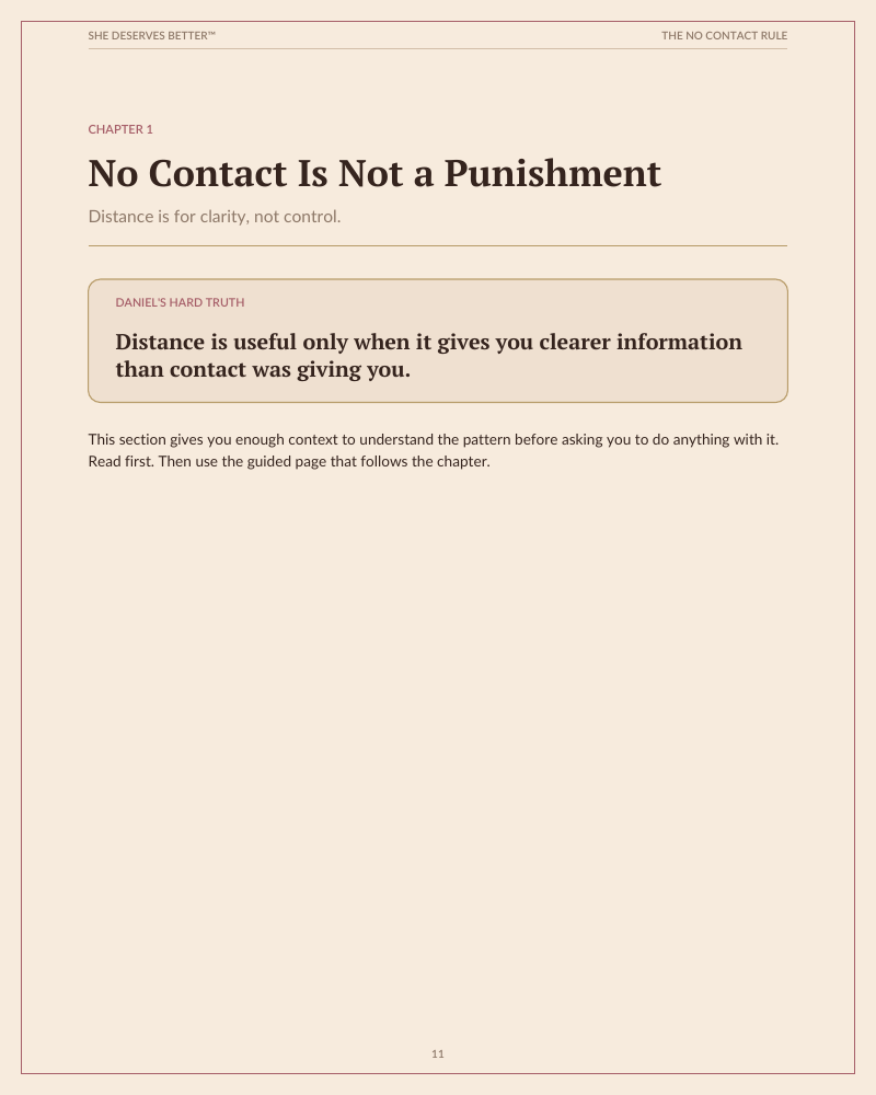 The No Contact Rule preview — Chapter 1 No Contact Is Not a Punishment
