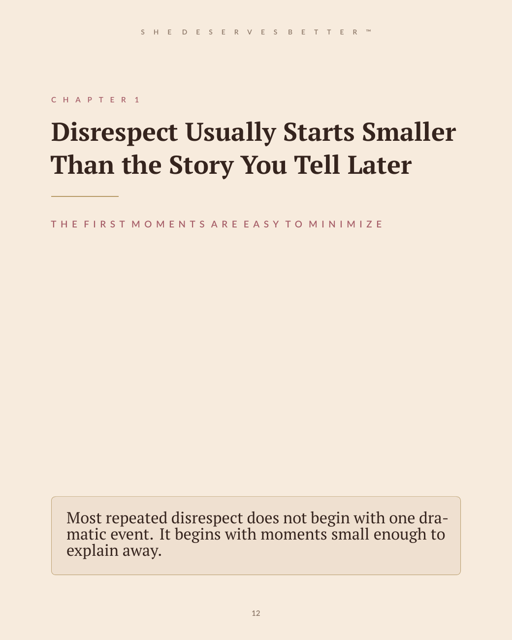 When He Keeps Disrespecting You preview - Chapter 1