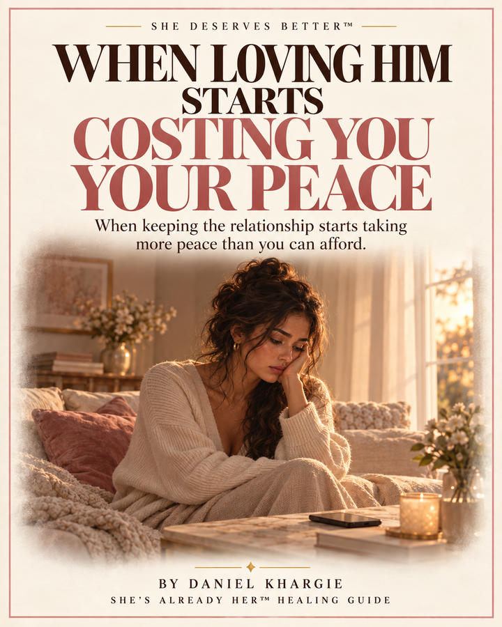 When Loving Him Starts Costing You Your Peace — She Deserves Better™ Book + Guide by Daniel Khargie